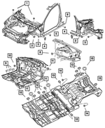 35026595 - Body Sheet Metal Except Doors: Front Suspension Plug for Mopar Image