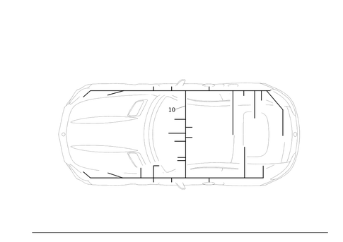 Frame Floor Unit Main Cable Harness for 2017 Mercedes-Benz AMG GT S #0