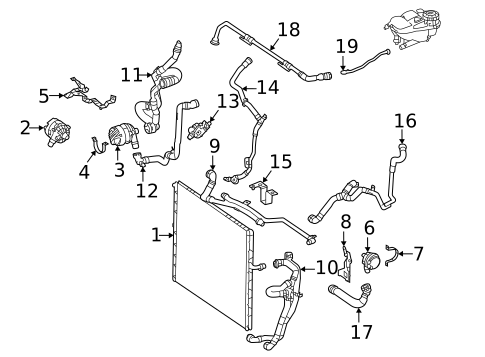 Intercooler for 2022 Mercedes-Benz GLS 63 AMG&reg; #1