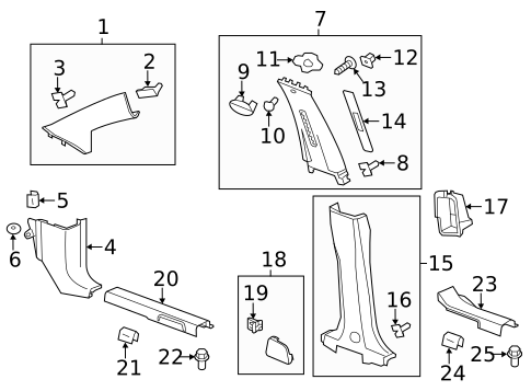 Interior Trim - Pillars for 2014 Chevrolet Captiva Sport #0