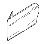 41515A43C93 - : Door Shell for BMW: 328i GT xDrive, 330i GT xDrive, 335i GT xDrive, 340i GT xDrive Image