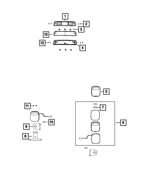 Lamps, Interior and Exterior for 2019 Ram 3500 #3
