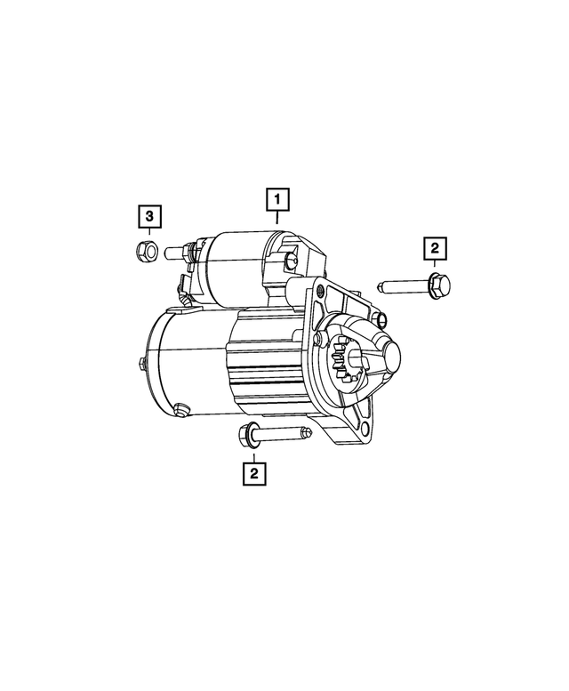 « R6029698AA – Electrical : Moteur Demarreur, Refabriqué pour Mopar Image »