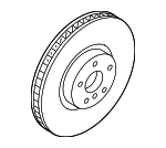 34118854273 - Brakes: Rotor for BMW: 530e, 530e xDrive, 530i, 530i xDrive, 540i, 540i xDrive, i4, M5, M550i xDrive Image