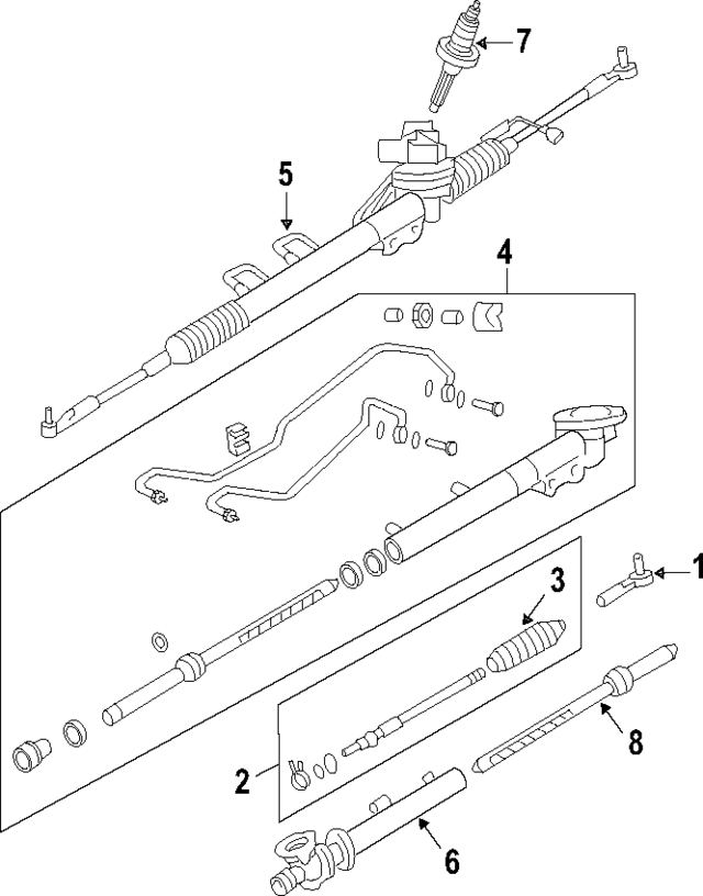492001UM0A - : Rack And Pinion Assembly for Nissan Image