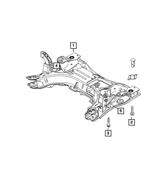 Front Suspension, Strut and Cradle for 2023 Jeep Compass #2
