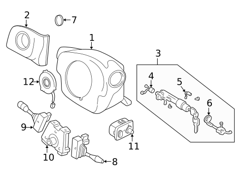 Ignition Lock for 2004 INFINITI Q45 #0