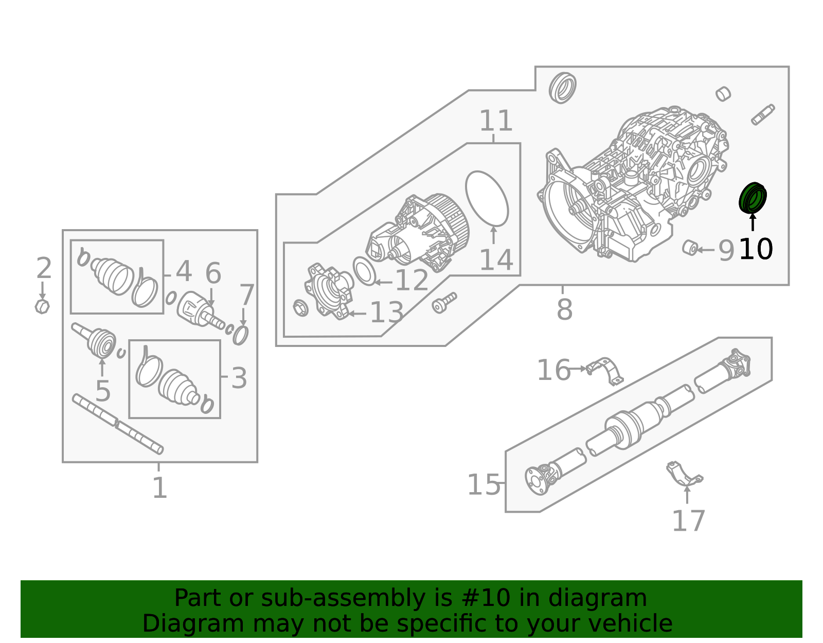 2013-2026 INFINITI Drive Axle Shaft Seal 383423JA0A | OEM Parts Online