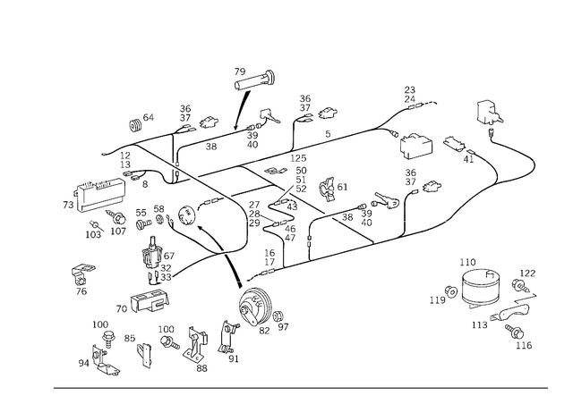 1245409408 - Electrical System: Wiring Harness for Mercedes-Benz Image image
