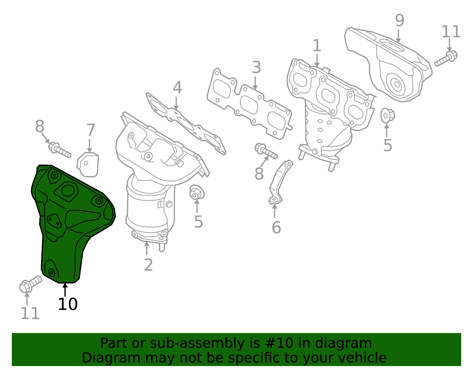 2011-2025 Hyundai Heat Shield 28525-3C730 | QuirkParts