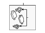 58302J6A00 - : Brake Pads Rear for Kia Image