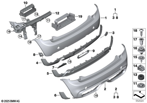 Bumper, Rear for 2020 Mini JCW GP #2