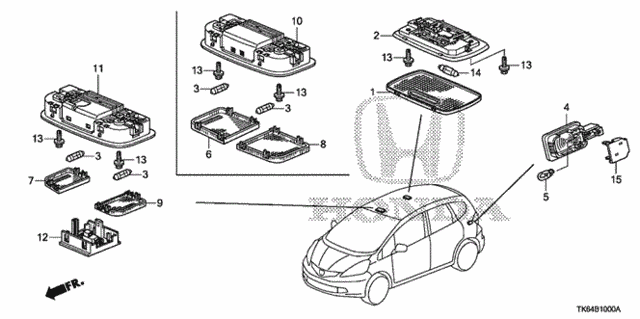 Interior Light for 2012 Honda Fit #0