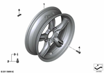 36318529813 - : Silver Rear Wheel - Rdc for BMW-Motorrad Image