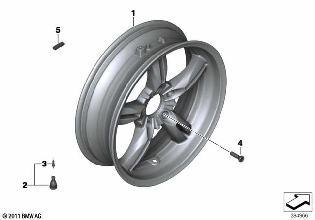 36317653064 - Wheels and Tires: Valve - D=15mm for BMW-Motorrad Image image