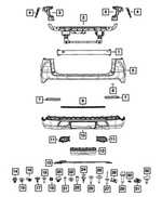 68402963AA - Frame, Bumper and Fascia: Bumper Reinforcement for Mopar Image