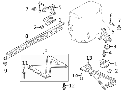 Engine & Trans Mounting for 2006 Mazda MX-5 Miata #0