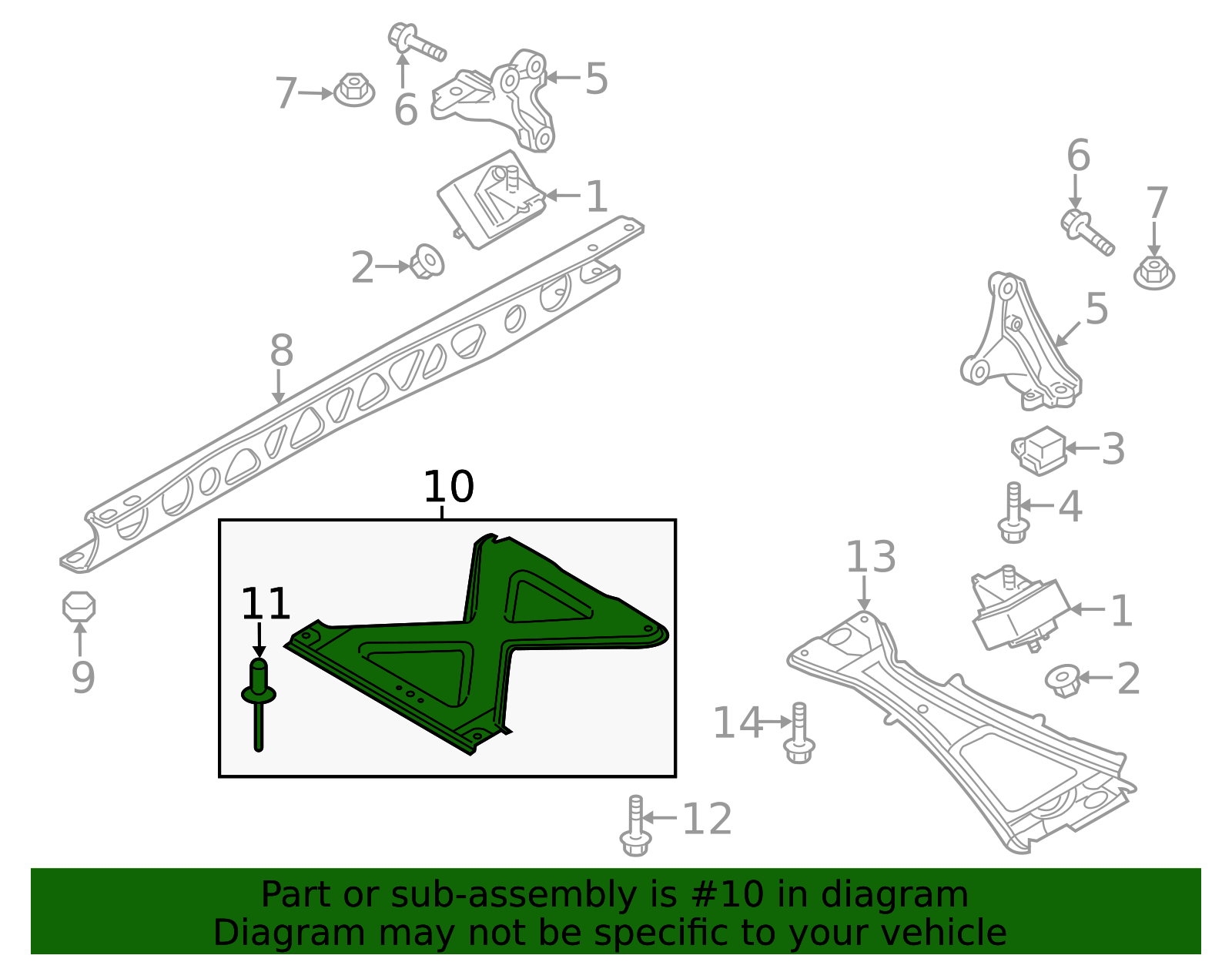 NE55-56-3A0C - Rear Support - 2006-2015 Mazda MX-5 Miata | Mazda