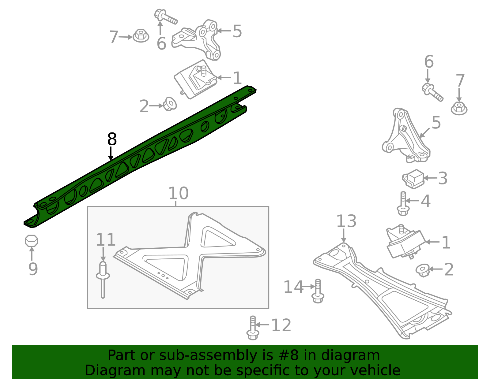 2006-2015 Mazda MX-5 Miata Center Bar NE55-39-710 | OEM Parts Online