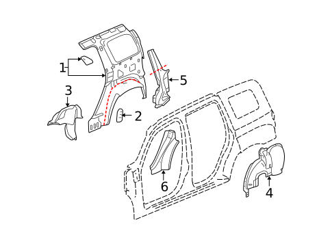 Inner Structure for 2010 Chevrolet HHR #0