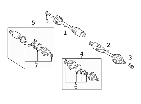 CV Components for 2017 Audi Q3 #0