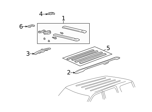 Luggage Carrier for 2003 Lincoln Aviator #0