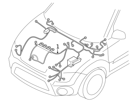 Wiring Harness for 2011 Kia Soul #0