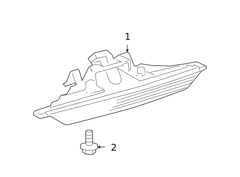High Mounted Stop Lamp for 2007 Lexus RX350 #0