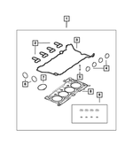 68425880AA - 2.0L I4 DOHC DI Turbo; Engine: Engine Gasket Kit for Mopar Image
