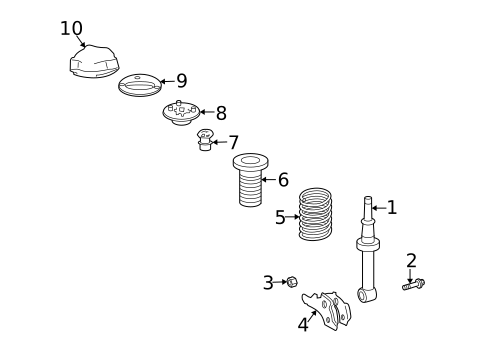 Struts & Components for 2007 Lexus SC430 #1