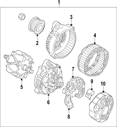 Alternator for 2013 Hyundai Genesis Coupe #0