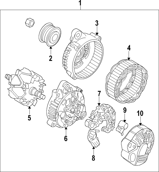 373603C110 - : Alternator Mount Bracket for Hyundai Image