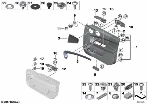 Door Trim Panels / Lateral Trim Panels for 2019 Mini Cooper S ALL4 #1