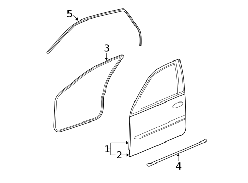 Door & Components for 2007 Cadillac SRX #0