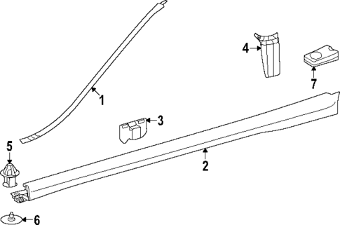 Exterior Trim - Pillars for 2024 Mercedes-Benz EQB 350 #0