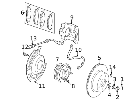 Hubs & Related Components for 2005 Jeep Wrangler #0