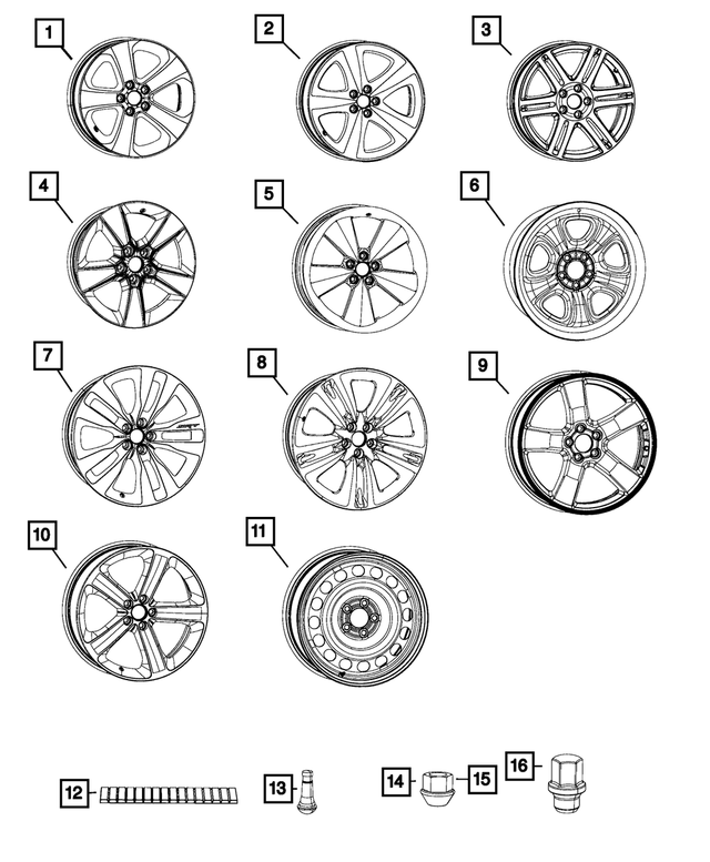 5PE921AUAB - Wheels: Aluminum Wheel for Mopar Image