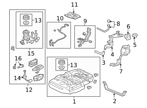 Fuel Pumps & Related Components for 2007 Honda Odyssey #0