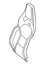 20591097099E38 - Body: Seat Back Cover for Mercedes-Benz Image