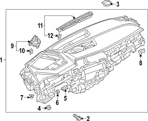 Instrument Panel for 2024 Audi Q8 e-tron #1
