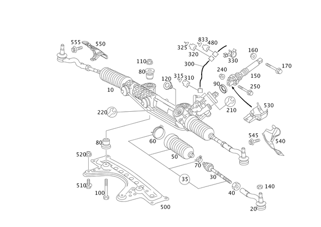 2194601000 - Steering: Steering for Mercedes-Benz: CLS500, CLS55 AMG, CLS550, CLS63 AMG, E320, E500, E55 AMG Image image