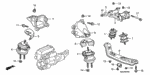 50808S2A000 - Body/Air Conditioning: WEIGHT, TRANSMISSION MOUNTING for Honda Image