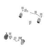 1BP02164AA - Electrical: Anti-lock Brakes Sensor, Bproauto, Right &amp; Left for Mopar Image