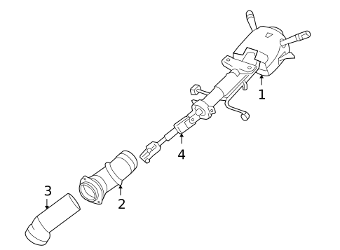 Steering Column Assembly for 2016 Chevrolet Impala Limited #0