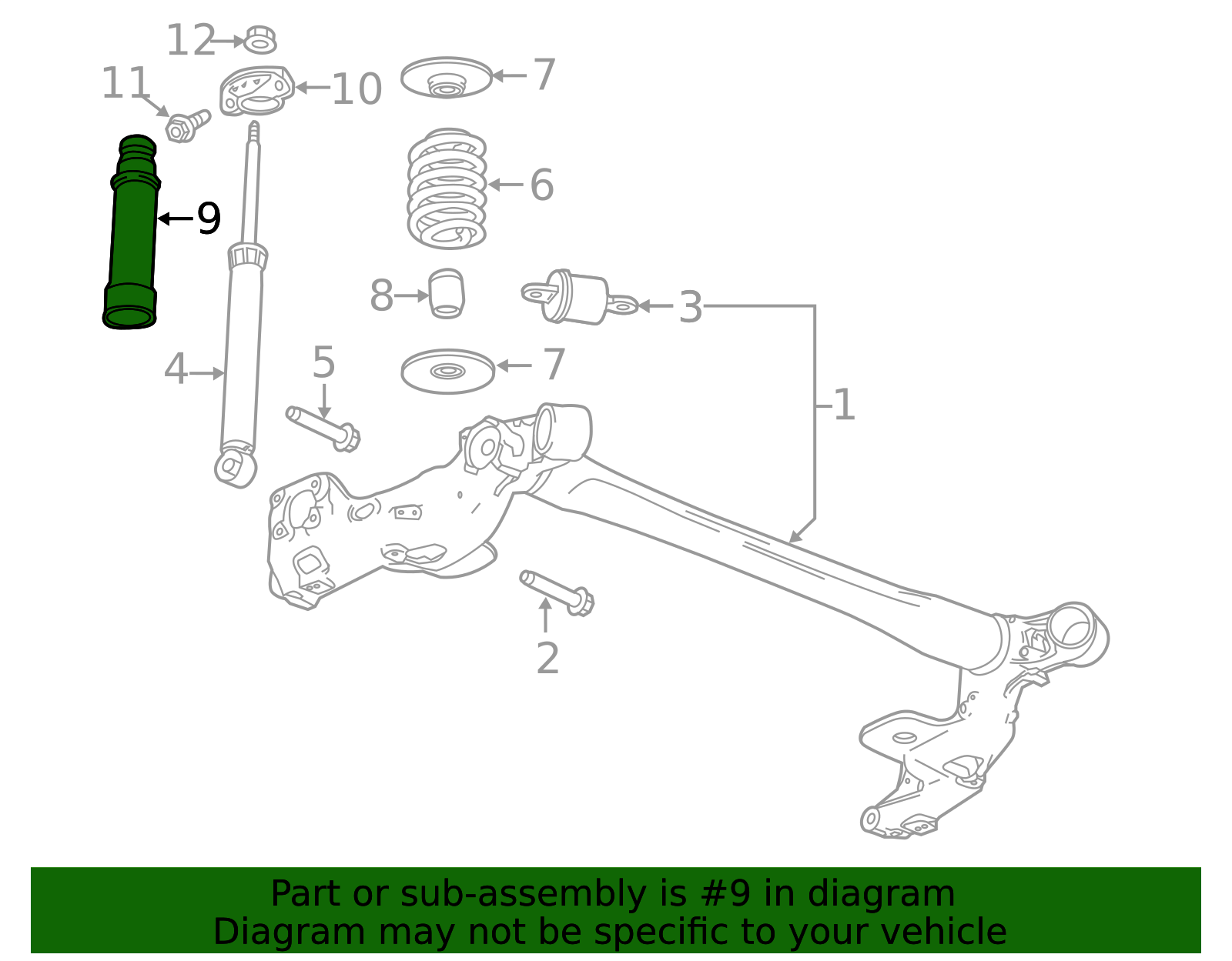 95242734 - 2013-2022 GM - Rear Shock Absorber Bumper | Partners Chevy