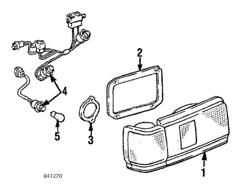 Tail Lamps for 1985 Toyota Corolla #0