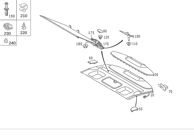 2206940433 - Panelling: Cover for Mercedes-Benz Image image