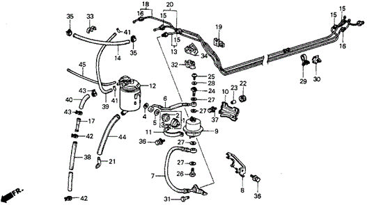 Fuel Pipe (PGM-FI) for 1985 Honda Civic #0