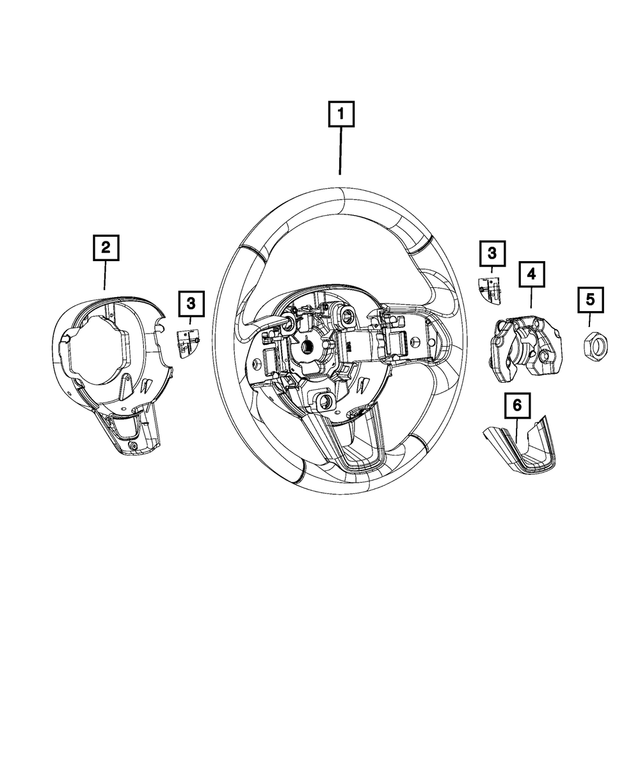 5UX00DX9AA - : Paddle Switch Cover Bezel, Right for Mopar Image