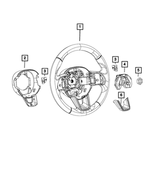 5UX00DX9AB - Steering: Paddle Switch Cover Bezel, Right for Mopar Image